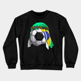 Brazil Soccer 2022 Arab Keffiyeh for Brazil Football Fans Crewneck Sweatshirt